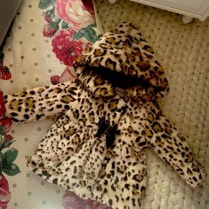 Pistachio Leopard Fur Coat